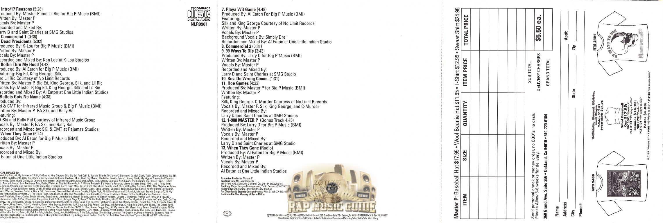 Master P - 99 Ways To Die: 2nd Press. CD | Rap Music Guide